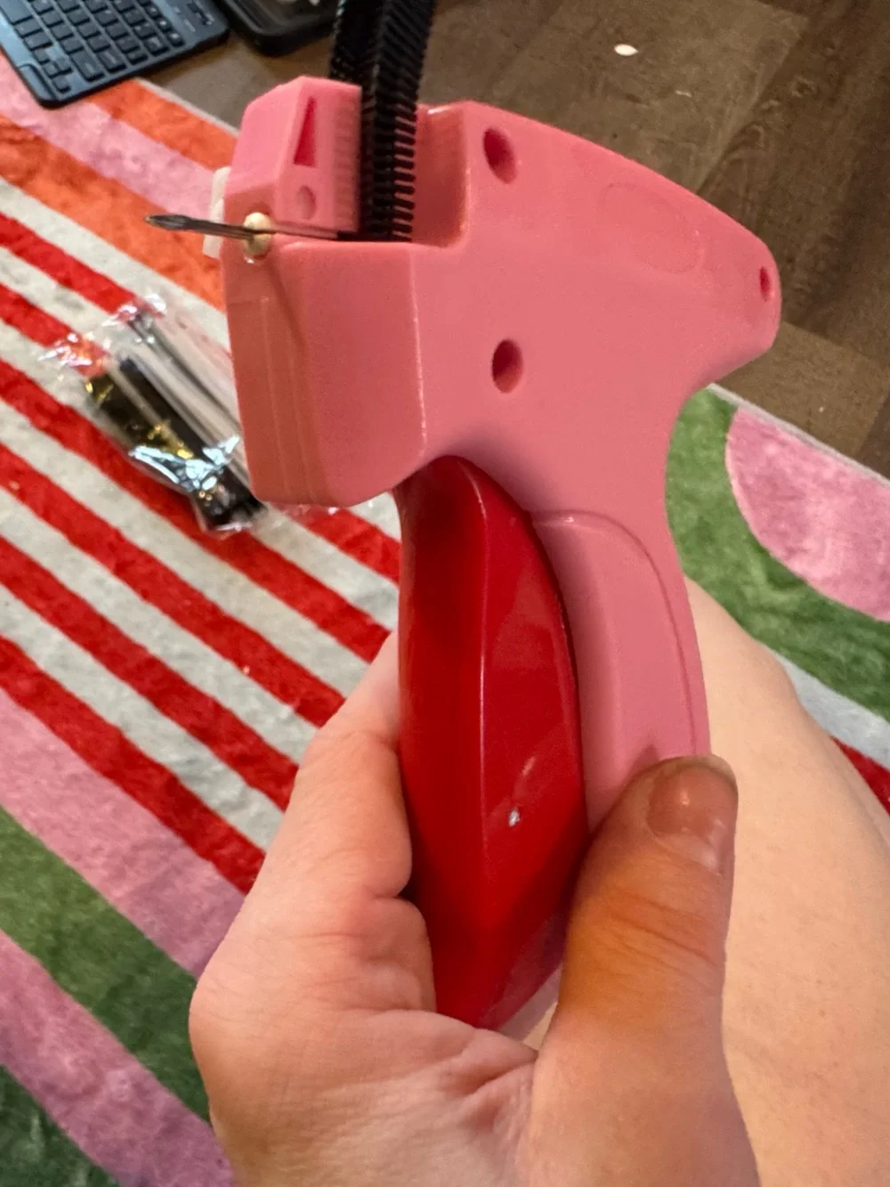 Pink Tagging Gun for Labels and Fasteners